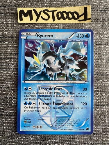 Carte pokemon kyurem 116 - kyurem, 31/116