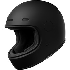 Casque De Moto Rétro S - John Doe JD/ONE Gelé Noir - Biker Classique