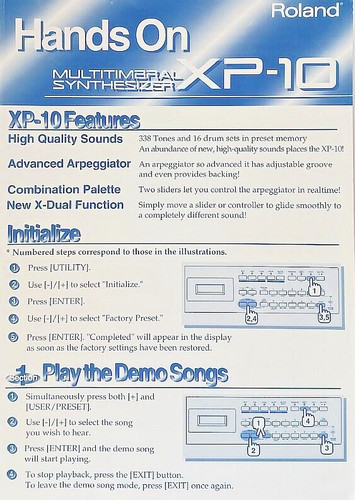 Roland synthesizer - xp-10,