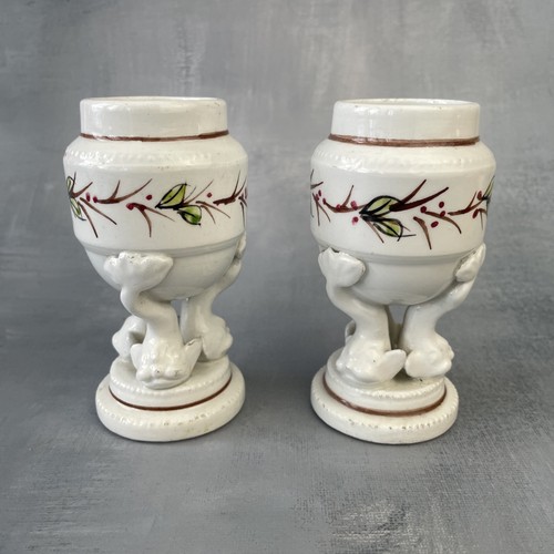 Paire vase ancien en - de,