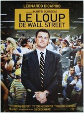 LE LOUP DE WALL STREET Affiche Cinéma ROULEE 53x40 Movie Poster DI CAPRIO