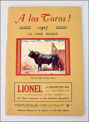 Los toros 1927 la côte - a,