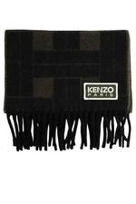 Écharpe en laine kaki