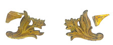 Lot de 4 pieds plat en laiton