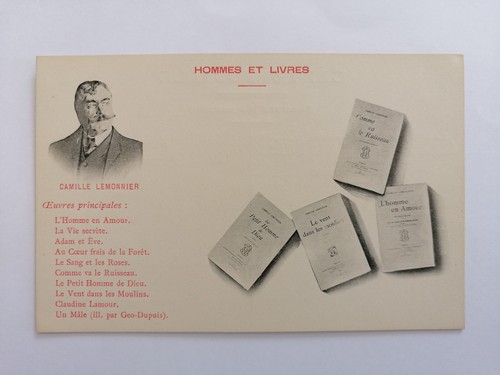 Cpa rare hommes livres - rare, et