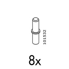 8 IKEA Shelf Pins Supports