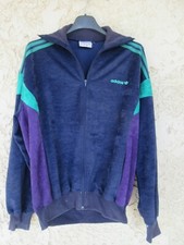 Veste ADIDAS CHALLENGER vintage bleu marine vert Ventex jacket giacca 174 M