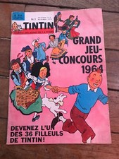 journal tintin 810 France (1964)  couv Hergé BD ancienne avec chèque tintin