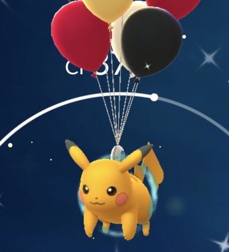 Shiny red black balloon - shiny, red/black