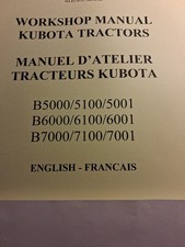 MANUEL ATELIER KUBOTA B5001