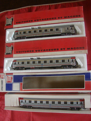 Jouef car stainless - 3-car, steel