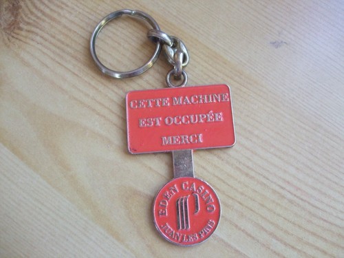Porte cles jeton machine - porte,
