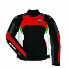 DUCATI Veste Motard en Cuir Veste en Cuir de Motard Hommes Veste en Cuir de Moto