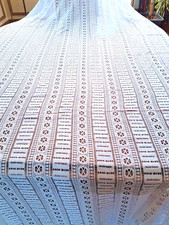 Coupon de Dentelle de Calais début XXe pour rideaux ou autres - 360 cm x 165 cm