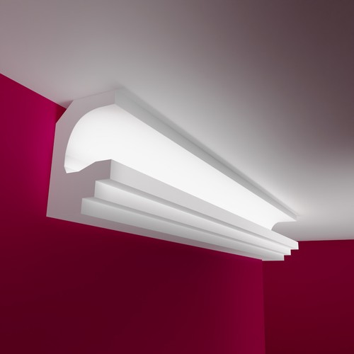 Profil stuc mur - mur, led