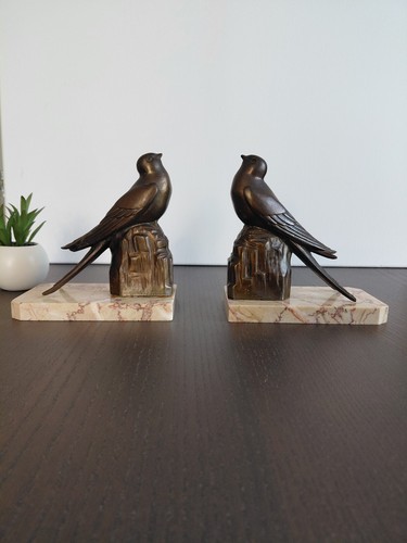 Pair serre livre - sur, marbre