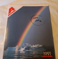 catalogue 1991  Lunettes SKI , soleil  vintage ALPINA