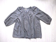 Blouse 100% Soie SANDRO taille 2 L XL  chemise top haut très bon état