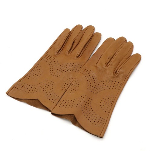 Gants hermès cuir perforé - gants,