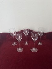 5 verres à vin blanc gravés