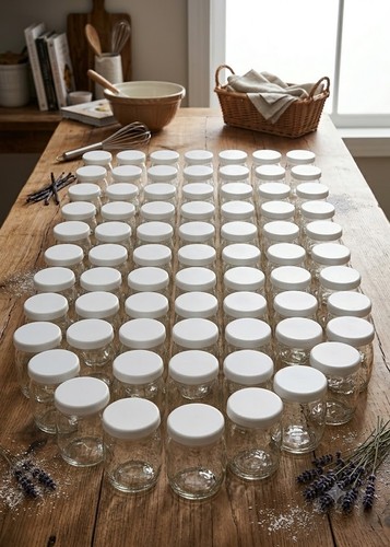 Pots yaourts verre avec - yaourts,