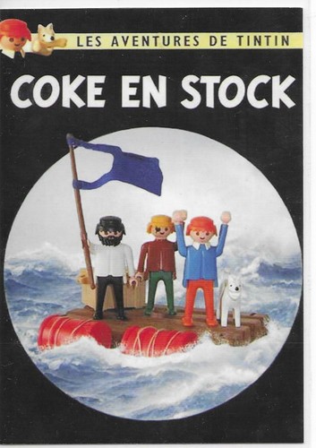 Rare carte postale tintin - carte,