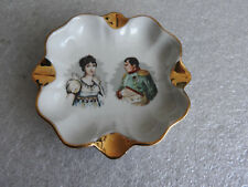 CENDRIER EN PORCELAINE DE LUXE JOSÉPHINE NAPOLÉON VIDE POCHE COUPELLE ESTAMPILLE
