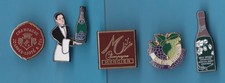 RARE LOT 5 PIN'S CHAMPAGNE