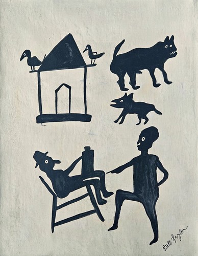 Tableau sur toile signé - , bill