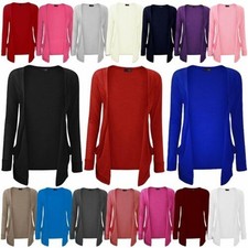 A2Z 4 Kids Fille Uni Ouvert Boyfriend Cardigan Manches Longues Confortable Haut