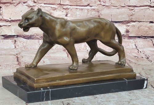 Bronze auf marmor raubkatze - auf,