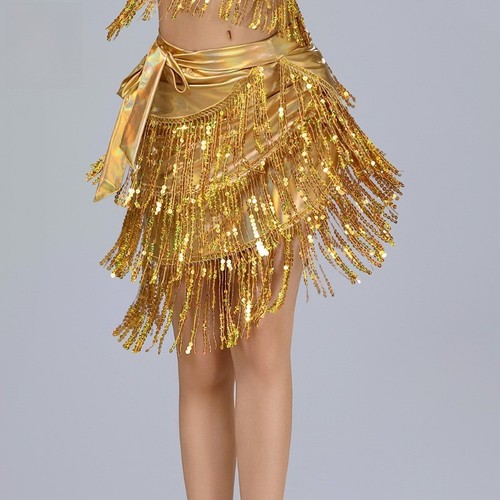 Femme danse jupe sequin gland - femme,