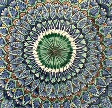 MAGNIFIQUE ASSIETTE ANTIQUE STYLE IZNIK OTTOMAN ART DECO SIGNEE CIRCA 1900 - 20