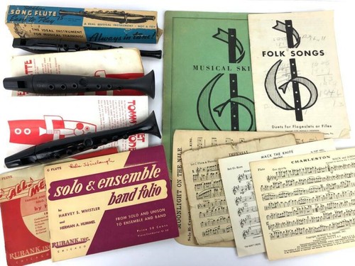Vintage flute recorder lot - vintage,