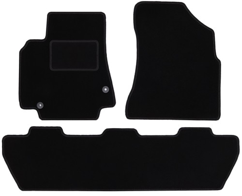 Tapis sol velours noir - de,