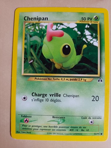 Carte pokemon chenipan - chenipan, 53/75
