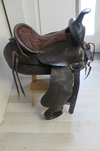 Selle équitation cuir style - selle,