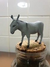 Ancien Santon Creche Noel Devineau Ane Patte Allumette  Taille 4 Lisse