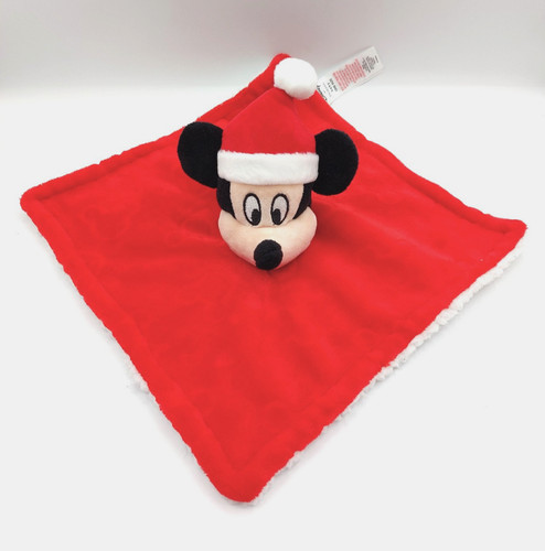 Doudou plat mickey rouge - doudou, blanc