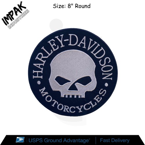 Harley davidson round - davidson, 8"