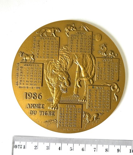 Médaille calendrier 1986 - médaille,