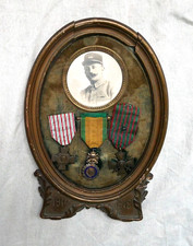 Cadre à Médailles, Officier, Médailles Militaires, Militaria, 1914/1916