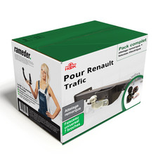 Attelage complet pour Renault Trafic 21- col de cygne Hook + Câble u. 7 broches