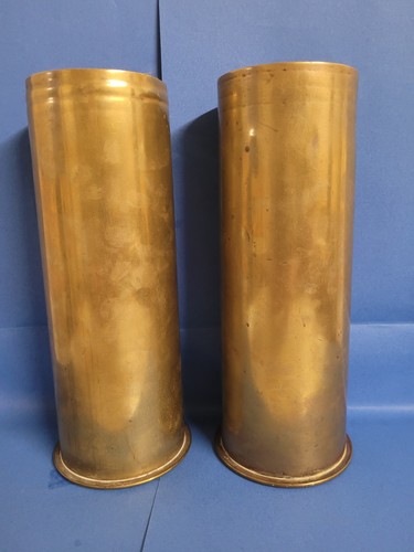 Paire douilles obus 77mm ww1 - paire,