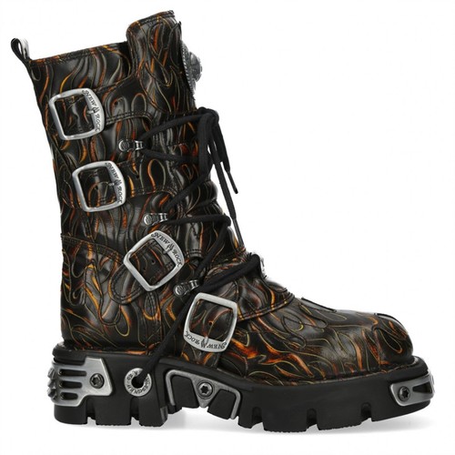 Bottes punk goth mollet - goth, mi-mollet