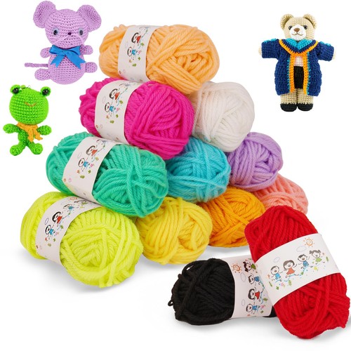 Laine tricoter 12 couleurs - laine,