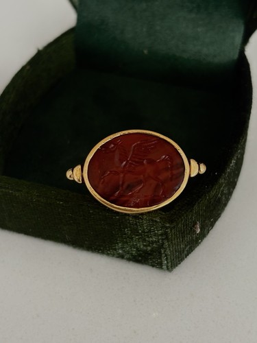 Bague antique intaille - k,