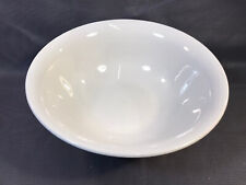 Ancien grand saladier en céramique blanc vintage art de la table coupe à fruits