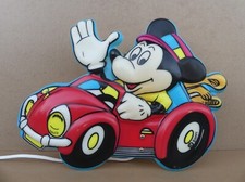 Applique DISNEY MICKEY KOESTOL SCAN LAMP vintage relief lampe murale #2
