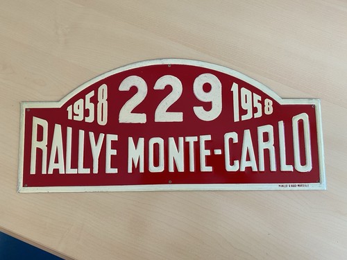 Automobilia plaque rallye - automobilia,